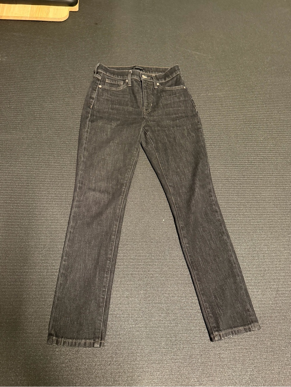 Banana Republix Black Straight-Leg Jeans